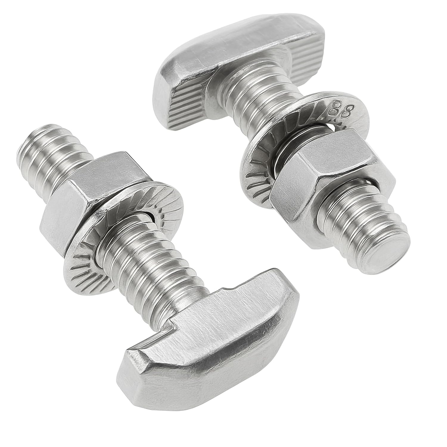 20 Sets M6 x 20 T Slot Bolts, 304 Stainless Steel Hammer Head Screws