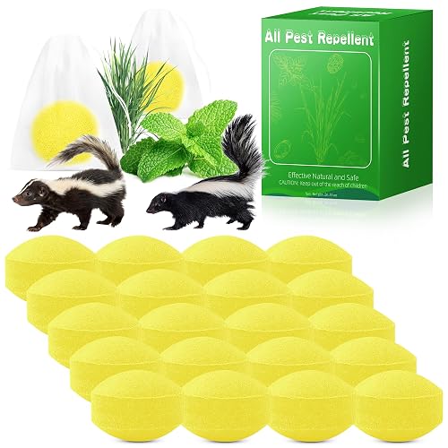 24 Pack Skunk Repellent Outdoor – Natural Skunk Deterrent for