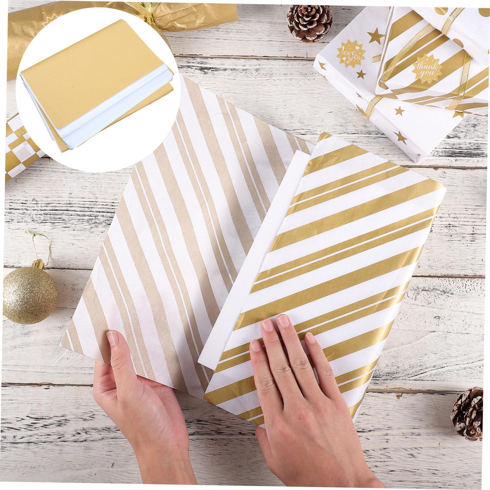 PartyKindom Carta Velina per Imballaggio Bianca 500 Pezzi, Fogli Sottili | Carta, Resistente Agli Strappi e Facile da Tagliare, per Progetti DIY e Decoupage