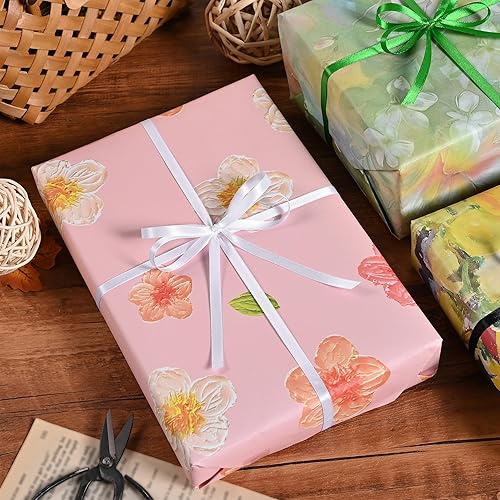 Miniatura 5 de Cinta de satén blanco de doble cara de 14 pulgadas x 50 yardas, cintas blancas de poliéster para envolver regalos, cinta de tela para manualidades,