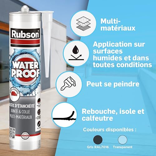 RUBSON Aquablock - Sigillante trasparente 280 ml - 3