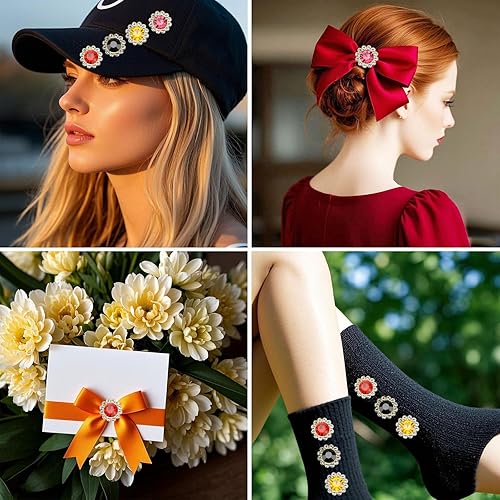 Miniatura 3 de 160 diamantes de imitación para coser de 0.472 pulgadas, base de metal, diamantes de imitación para coser en ropa, zapatos, aretes, cinturón