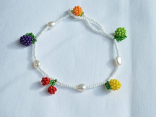 Miniatura 3 de Beaded Bracelet for women Fruits mixed charms Bracelets charms Beads lime, cherry, lemon, plum, orange