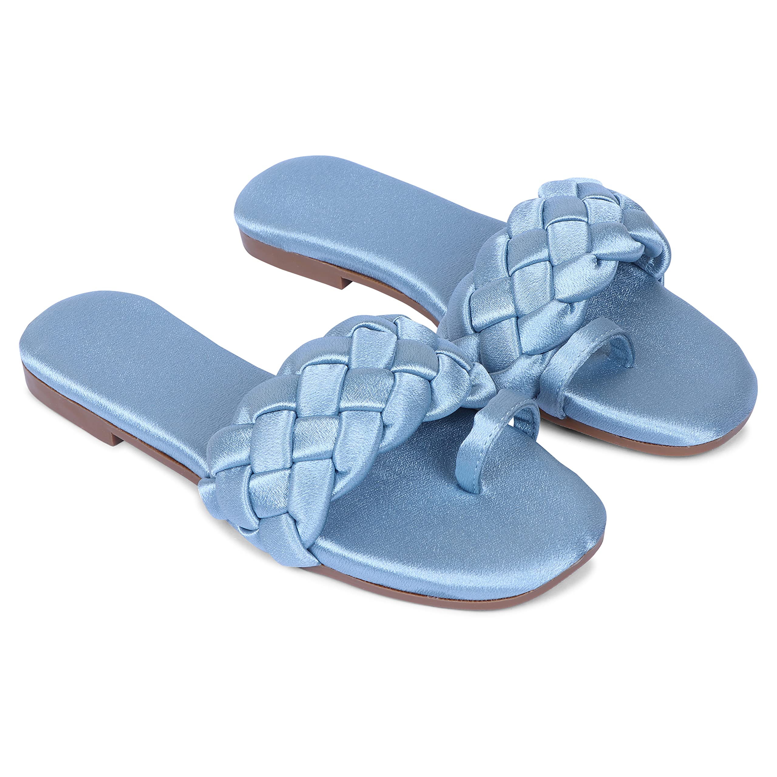 HimQuen Fashion Flip Flop Slider Flat Sandal for Girls and Women Stylish Casual Outdoor Indoor Walking Slippers (Color Blue, Size 38 UK5) (B0BSRZBPKC) Amazon Price History, Amazon Price Tracker
