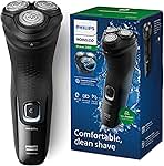 Philips Norelco Shaver 2400 Series, Wet and Dry Electric Shaver, Pop-up Trimmer, P-Cap, Deep Black, Model X3001/90