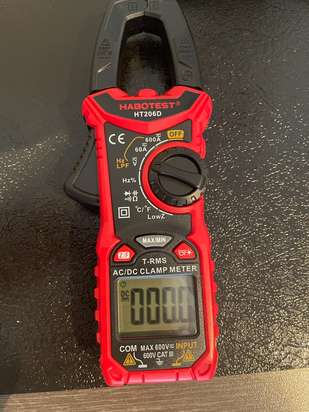 3/mo Finance Digital Clamp Meter,HT200B TRMS 2000 Counts Multimeter