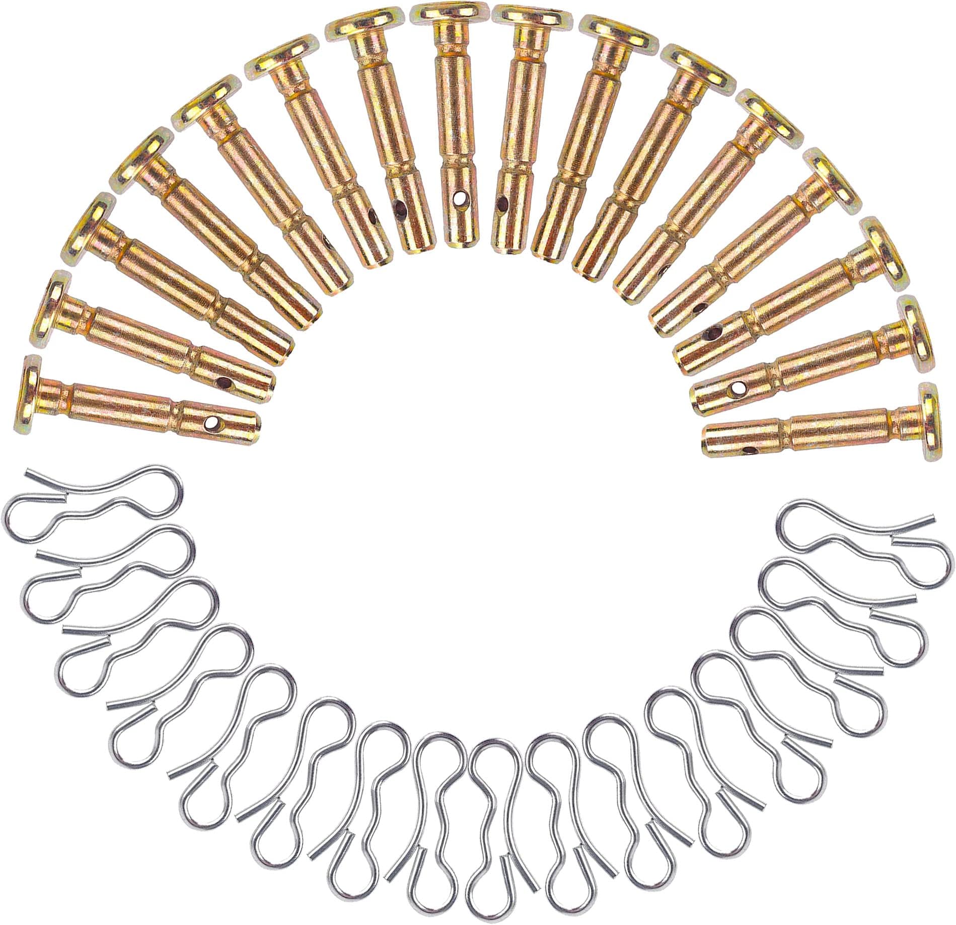 Set of (1) Shear Pin w/ Cotter Pin Replaces 738-04155 Fits MTD Fits Cub Cadet