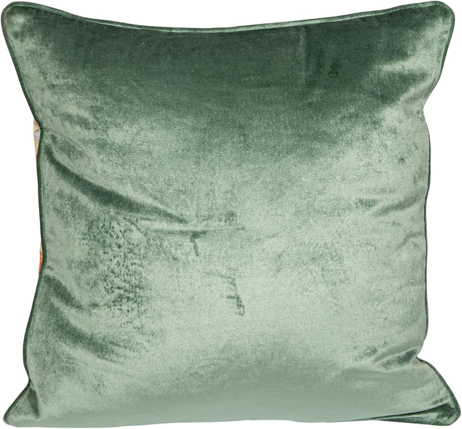 Creative Co-Op Cotton Blend Velvet Printed Pillow Piping, Multicolor, Vintage Carpet Pattern