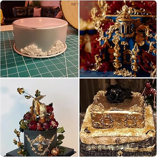 Miniatura 9 de Molde de silicona para fondant de encaje de estilo barroco, molde de filigrana para decoración de pasteles, decoración de cupcakes, caramelo de