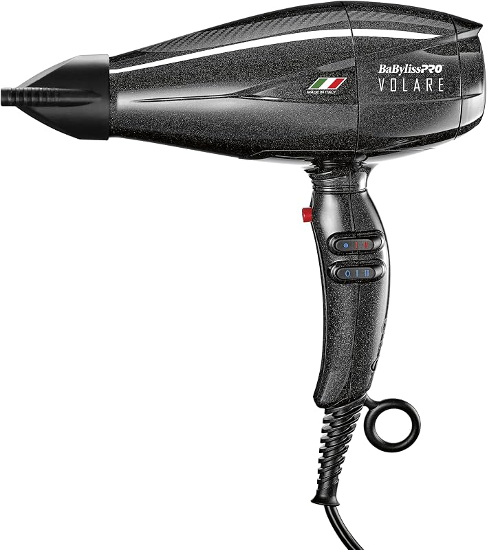 Secador de pelo Nano Titanium Italian Volare - Secador profesional de 2000 vatios