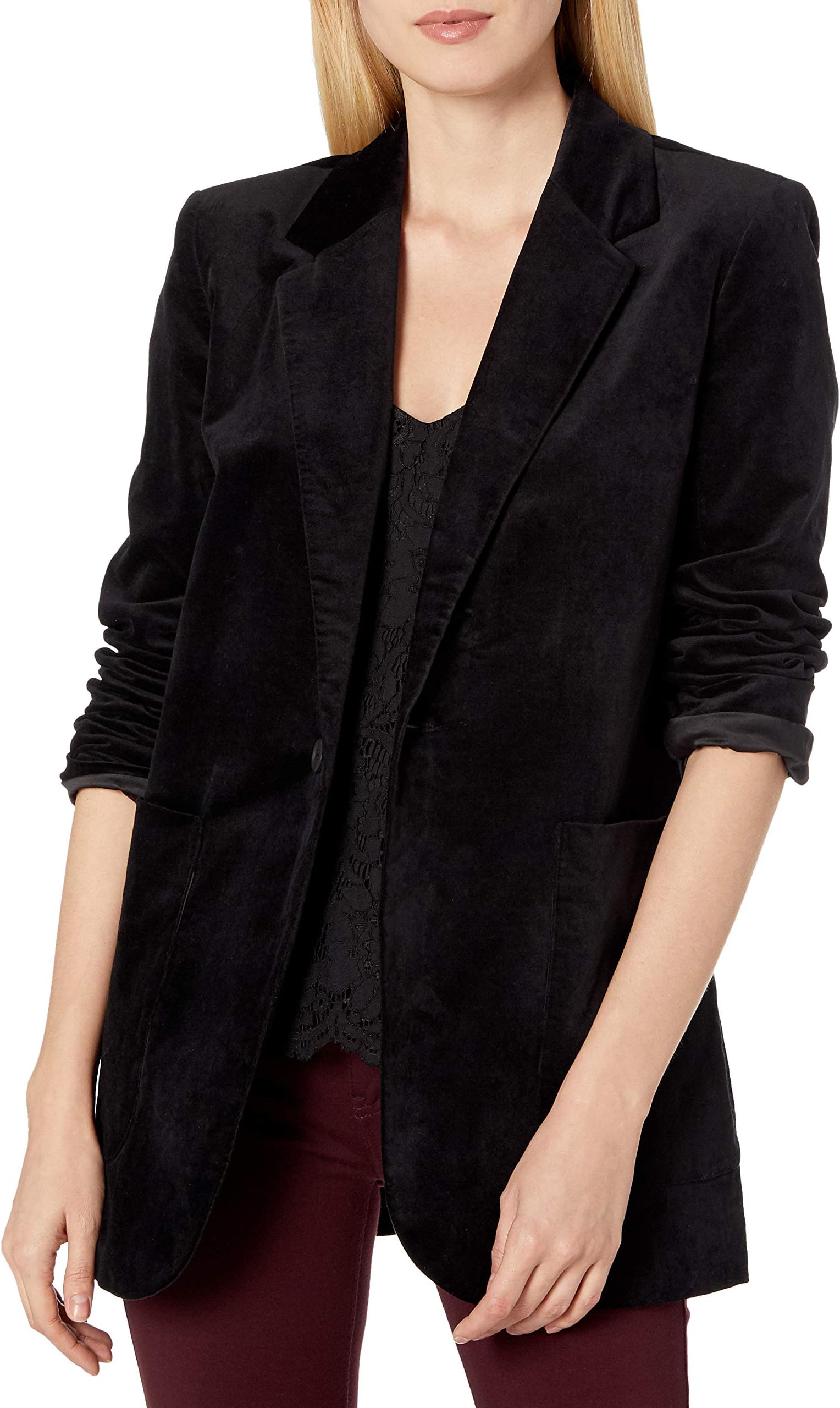 AG Adriano GoldschmiedBaylee Womens Oversized Velvet Blazer