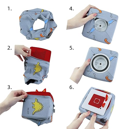 Miniatura 8 de Funda para Toniebox, con tapa para orejas Tonie, resistente a las manchas, color rojo