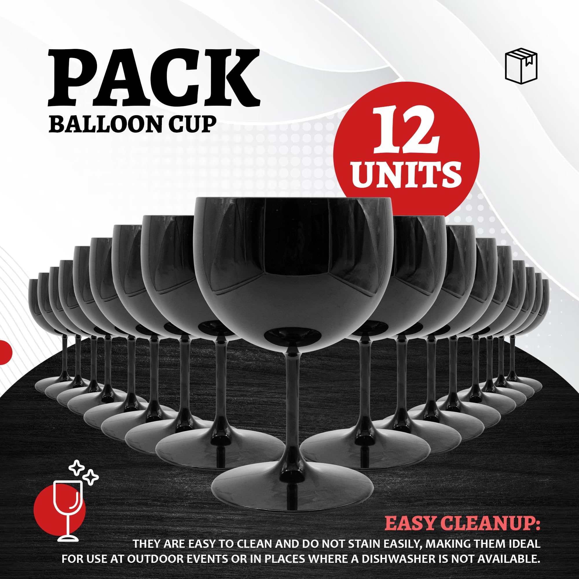 Verres Cocktail Plastique Verres à Cocktail DOJA Barcelona - Pack 6 - Polycarbonate Incassable 25cl - Style Margarita Verre Incassable Réutilisable