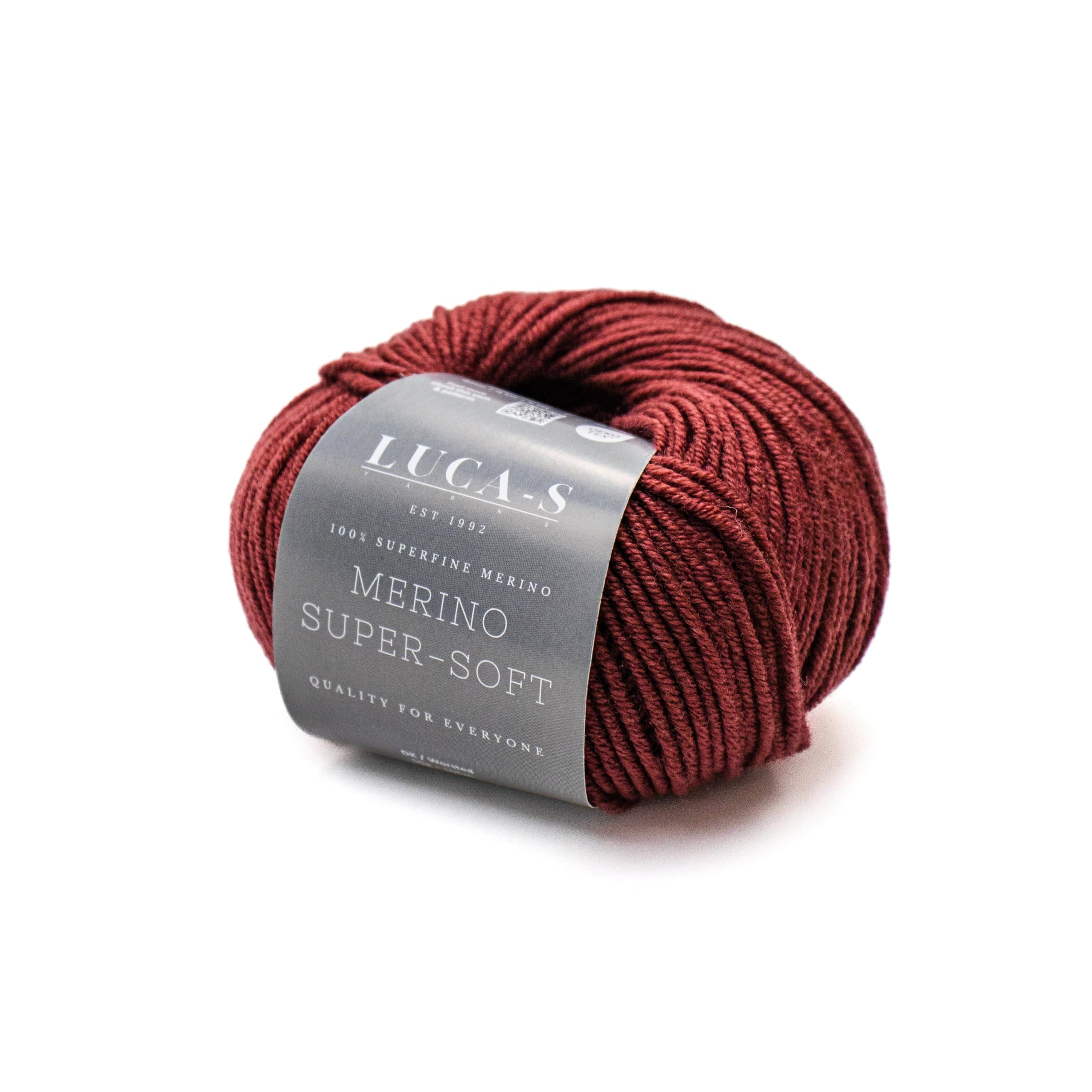 Hilo de lana merina Superfine DK para tejer y hacer punto, 100% lana merina súper suave y lavable 50 g Superwash Bola