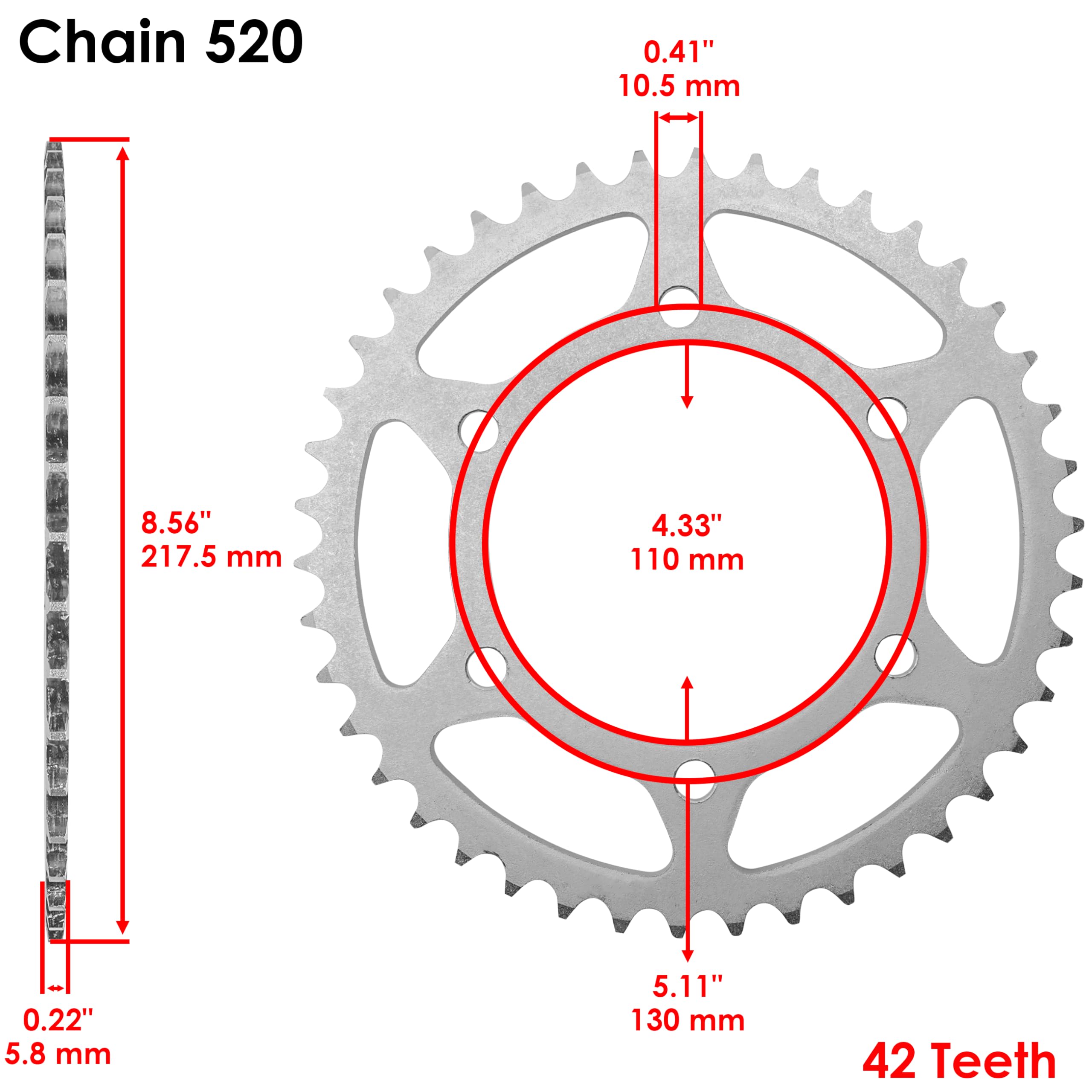 Amazon.com: Caltric Rear Sprocket Compatible With Kawasaki Ex300