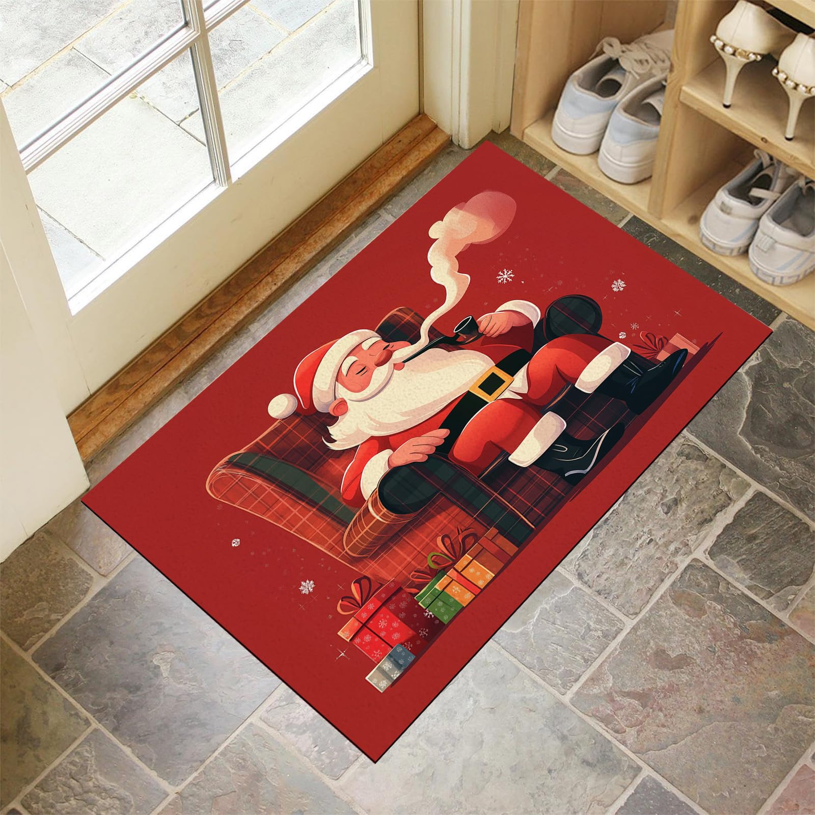 Paillasson intérieur extérieur 90x150 lavable tapis entrée antidérapant de sol