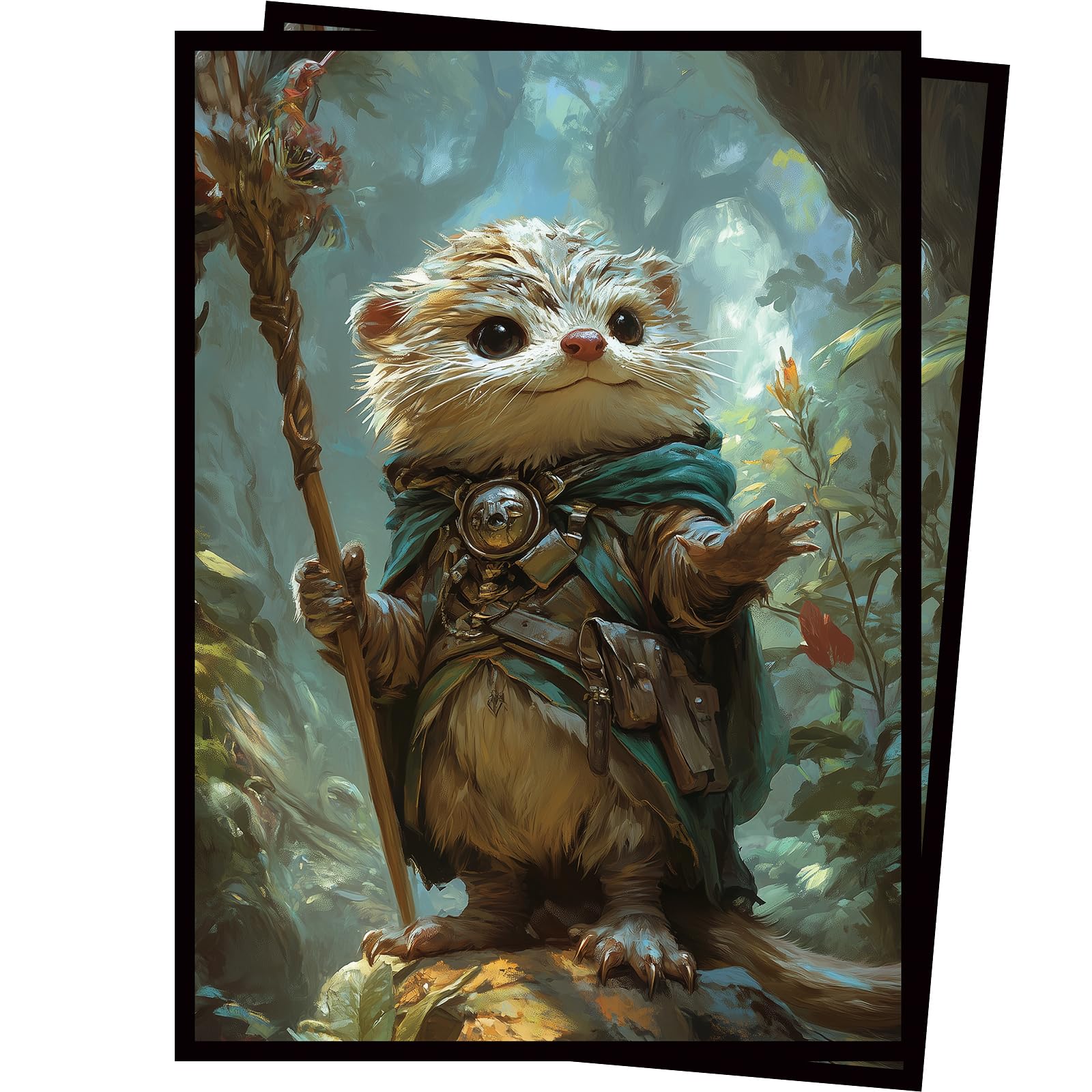 Photo 1 of 100 Card Sleeves Compatible with MTG Bloomburrow Series (Otter)