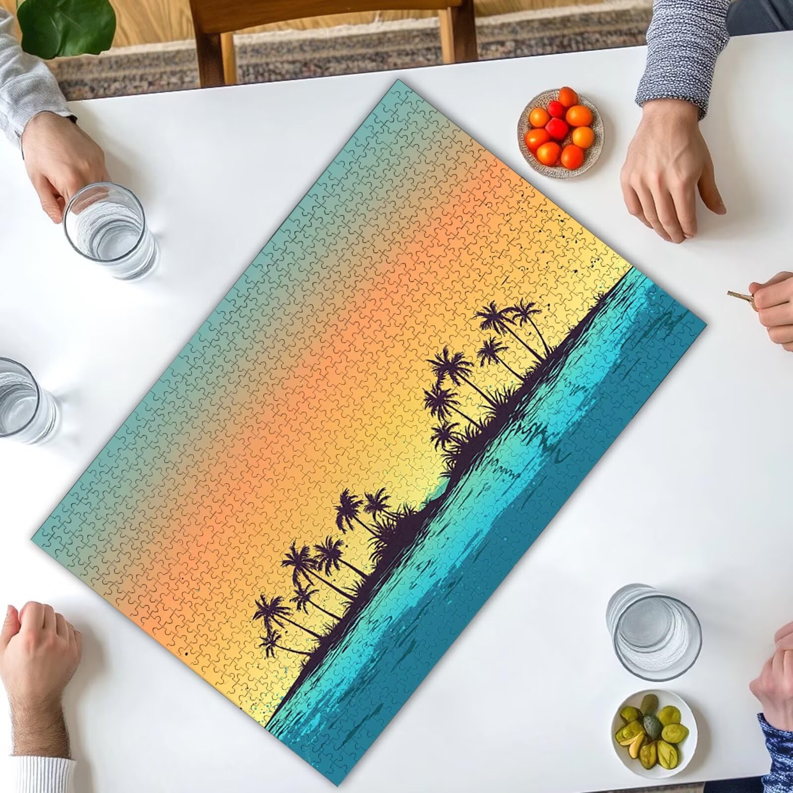 4000 puzzli dla dorosłych, puzzle krajobrazowe dla dorosłych, 4000 sztuk, drewniane puzzle z kolorowym pudełkiem, rodzinne gry edukacyjne, prezenty dla kobiet, wystrój domu, motyw: (ocean), -3928