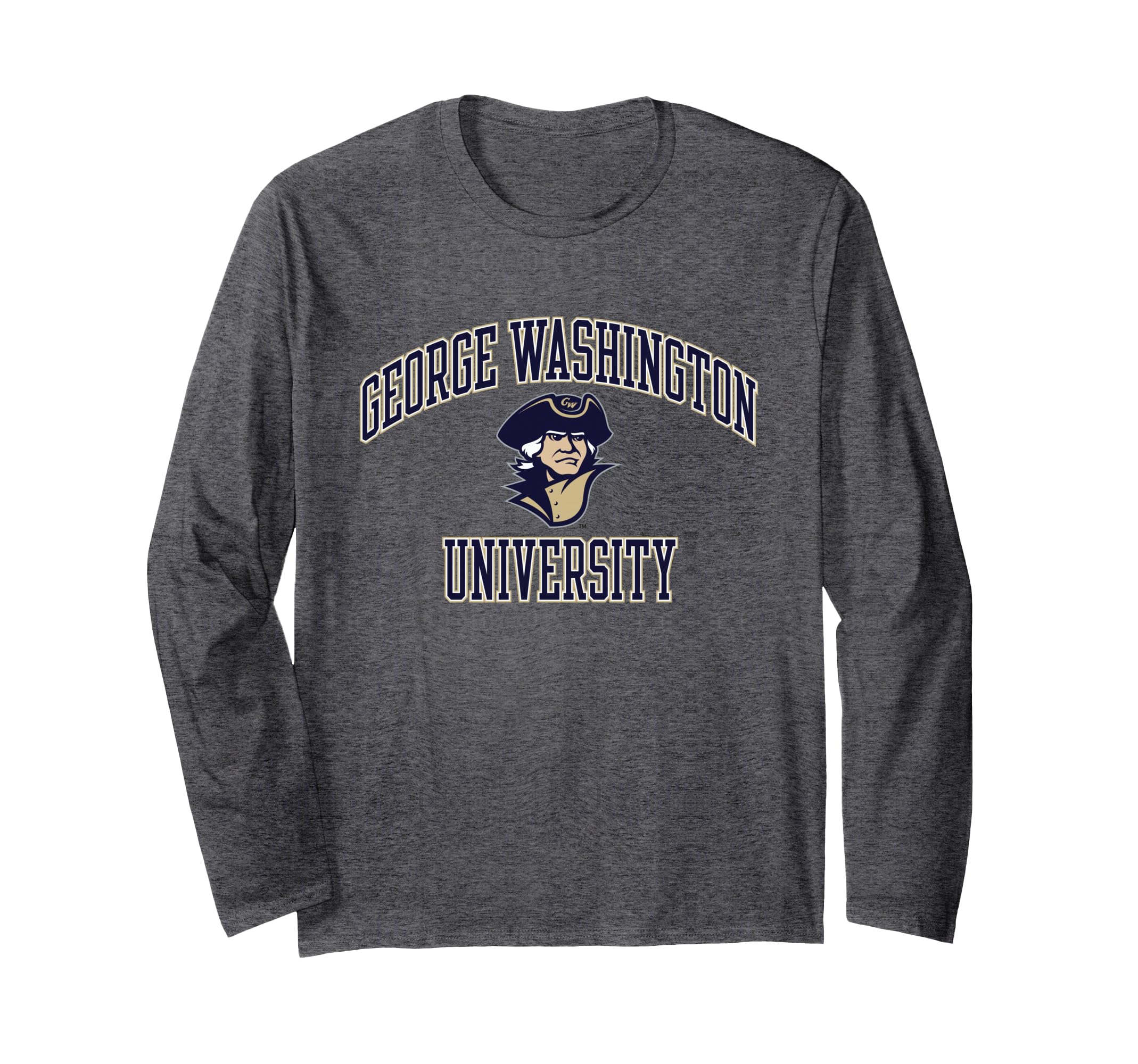 George Washington Revolutionaries Classic Arch Over Grey Long Sleeve T-Shirt