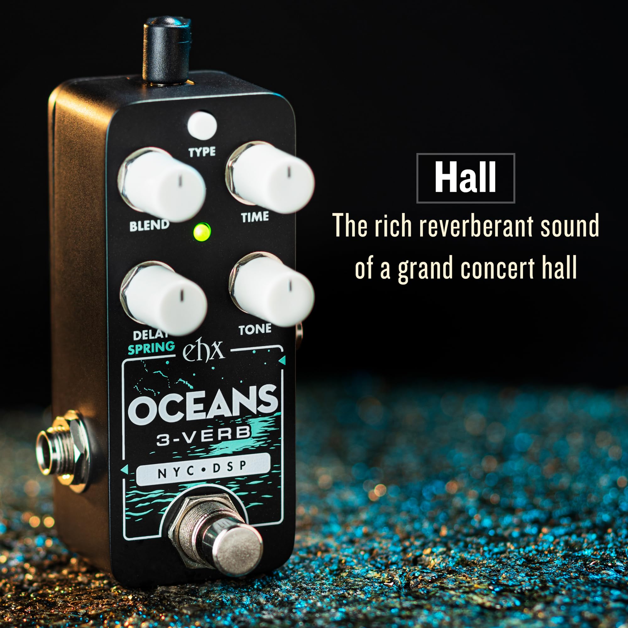 Amazon.com: Electro-Harmonix Pico Oceans 3-verb Reverb Pedal