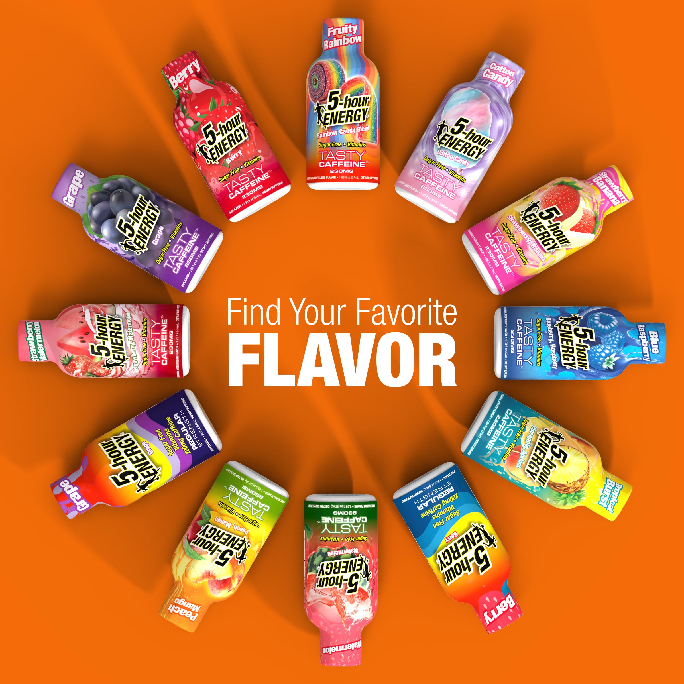 5-hour ENERGY Saveur de gâteau d'anniversaire, 6 pièces, extra fort Energy Shot | 50 ml, acides aminés, vitamines B, sans sucre et zéro calorie