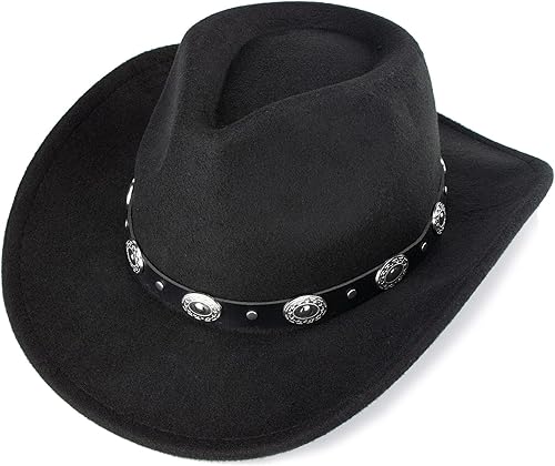 Miniatura 9 de Western Cowboy Cowgirl Hat for Kids Boys Girls Felt Fedora Hats (for Kids 3-6 Years)