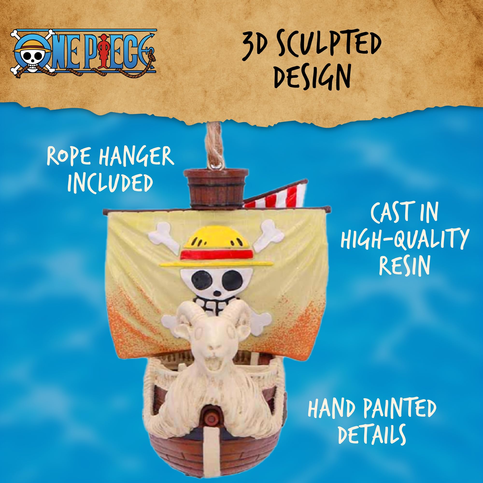 One Piece Christbaumanhänger Going Merry 8 cm