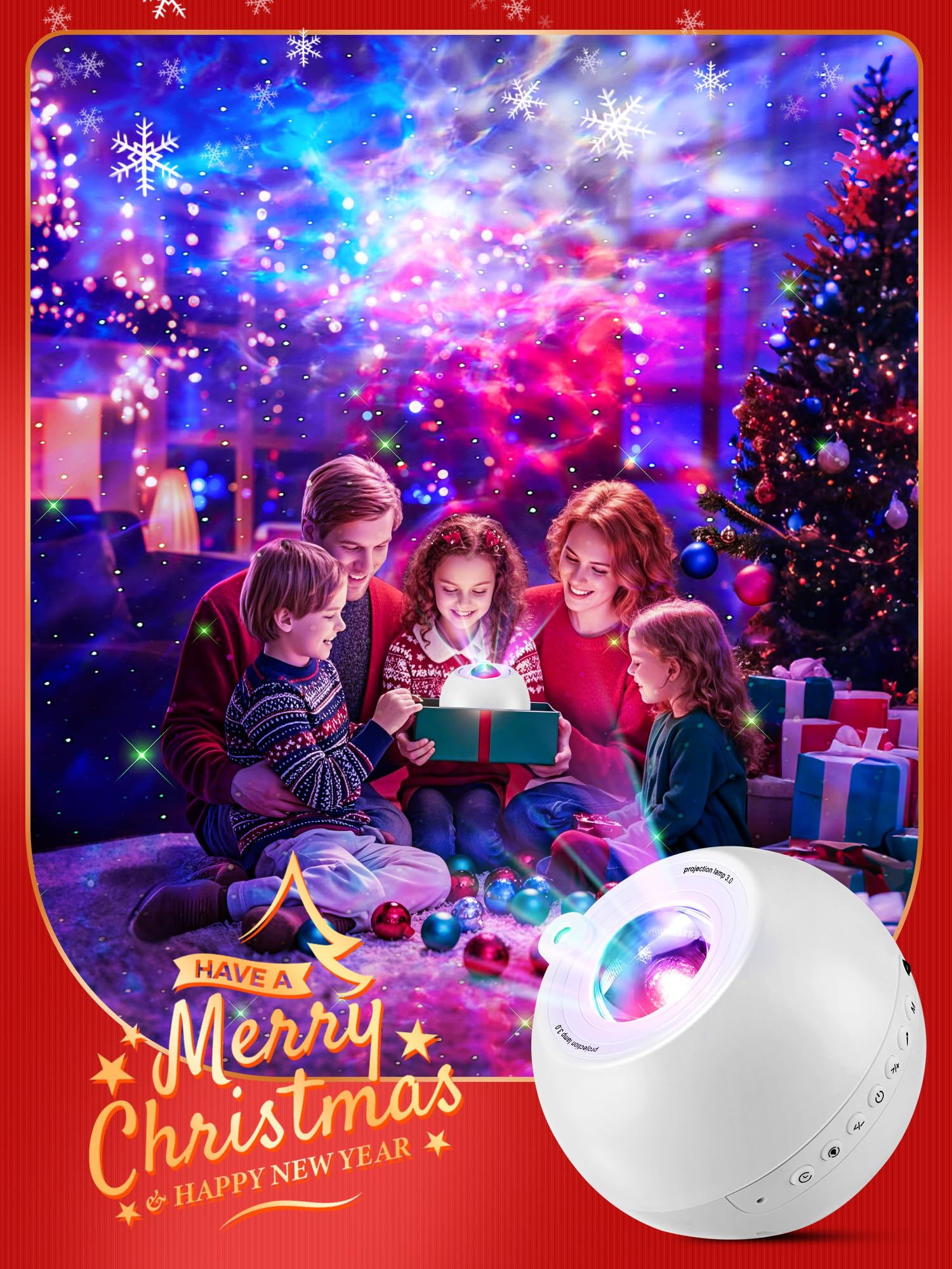 Starlight☆♡ Star Projector Galaxy Light, 15 Colors+15 White Noises Galaxy