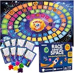 QUOKKA Board Game 1 to 10 Players - Learning, Educational - Geography, World - 100 Question Cards, Top Facts - Indoor, Outdoor - Kids, Teens, Adults, Family