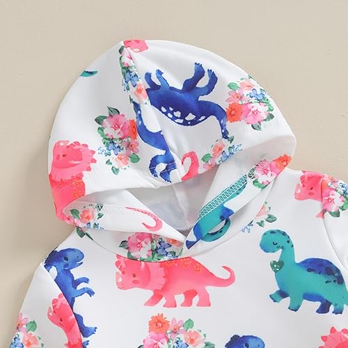 Miniatura 5 de Karwuiio Conjunto de 2 piezas para bebé recién nacido, sudadera con capucha y pantalones, ropa de otoño e invierno