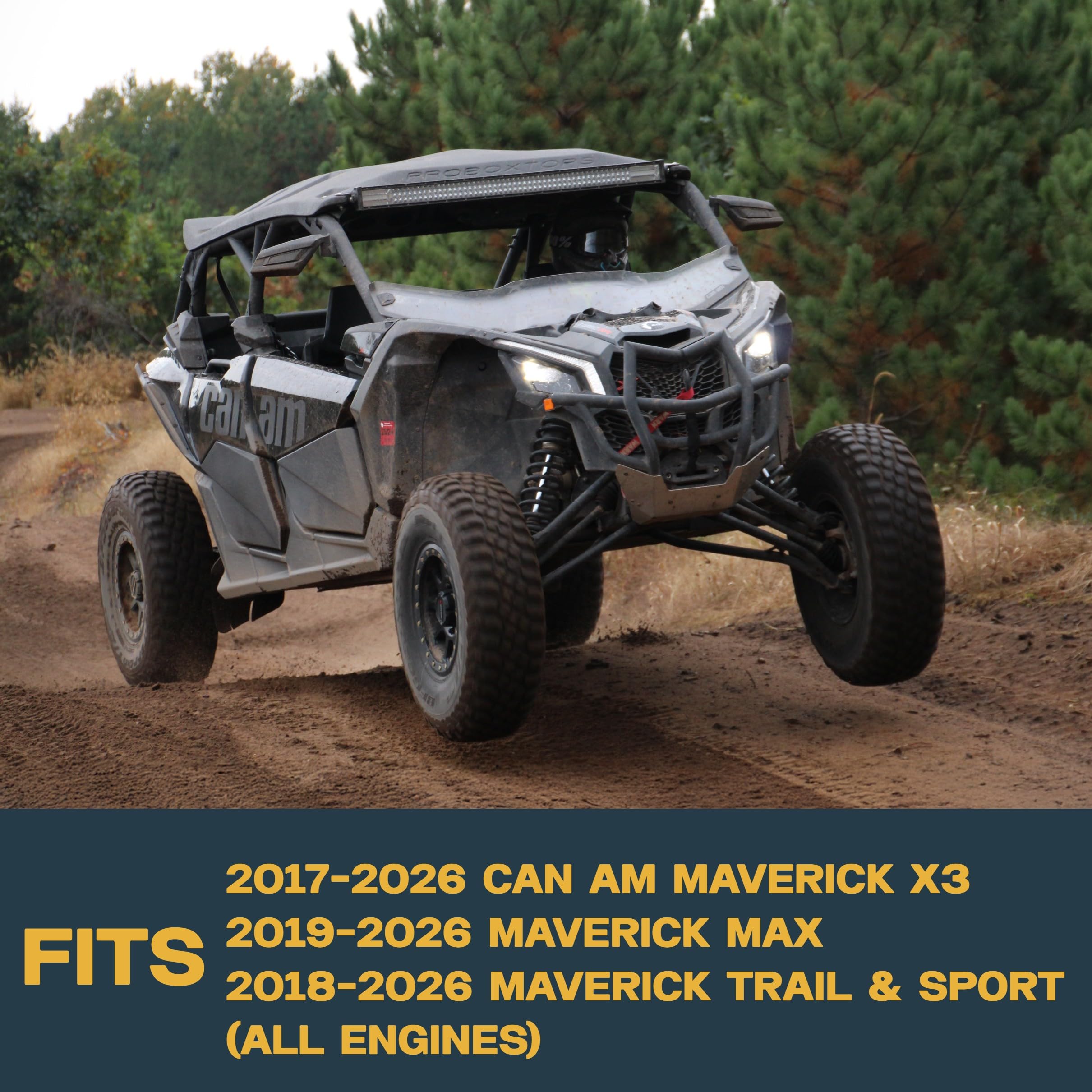 Baagialdic Can-Am Maverick X3 Juego de Pastillas de Freno de cerámica Delantera y Trasera 2017, 2018, 2019 - North Ridge Performance