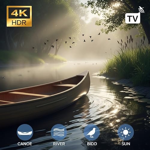 Canoe River Drift & Bird Songs – Nature Calm | 4K TV Ambient Saver