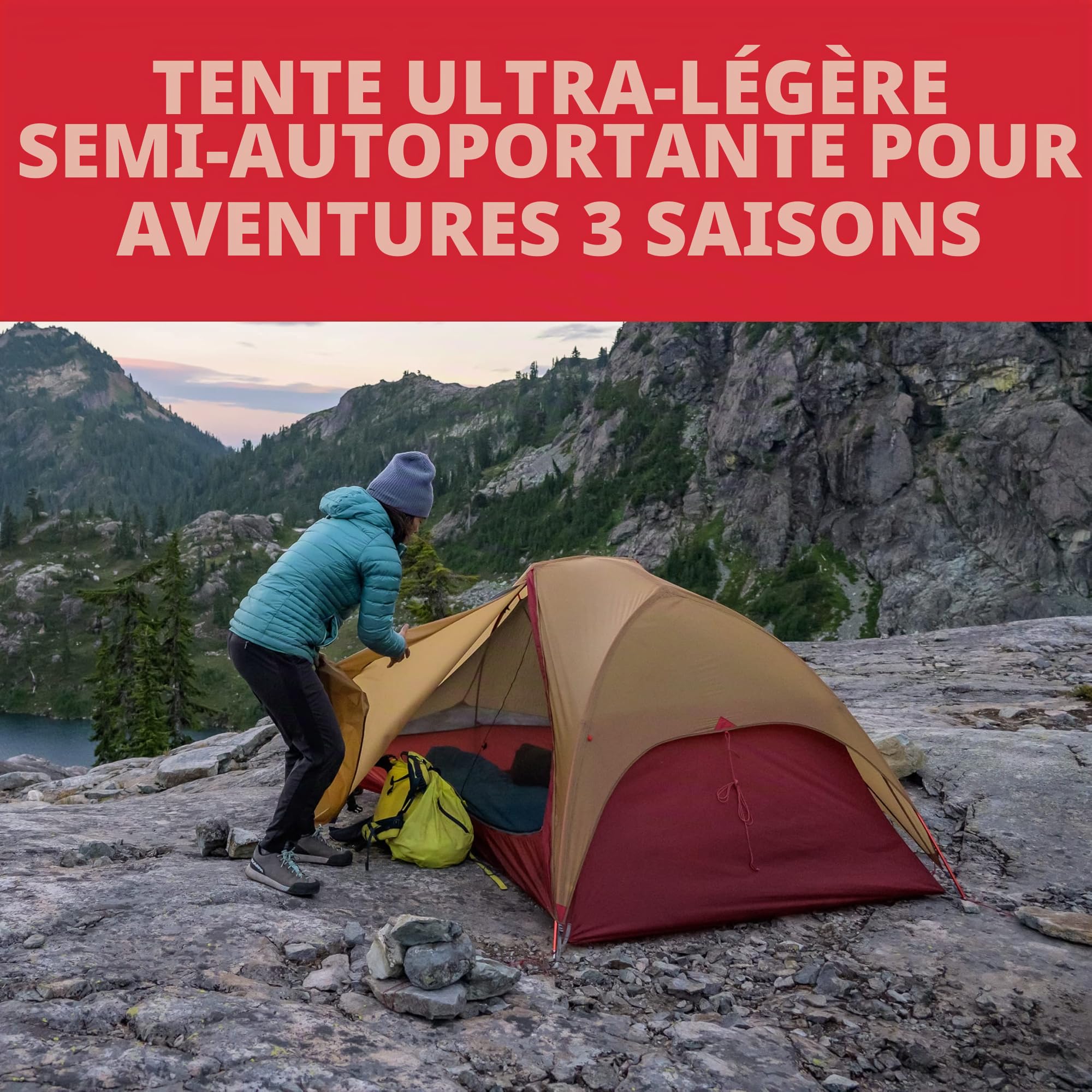 MSR FreeLite 2 V3 Tente de Sac à Dos Ultra légère pour 2 Personnes