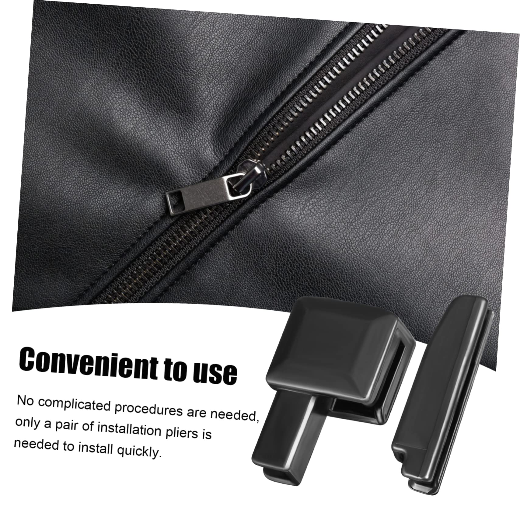 SHINEOFI 5piezas Kit De Reparación De Cremalleras De Accesorios Metálicos Para Ropa Chaquetas Jeans Maletas y Mochilas Herramientas De Reemplazo De Cremalleras