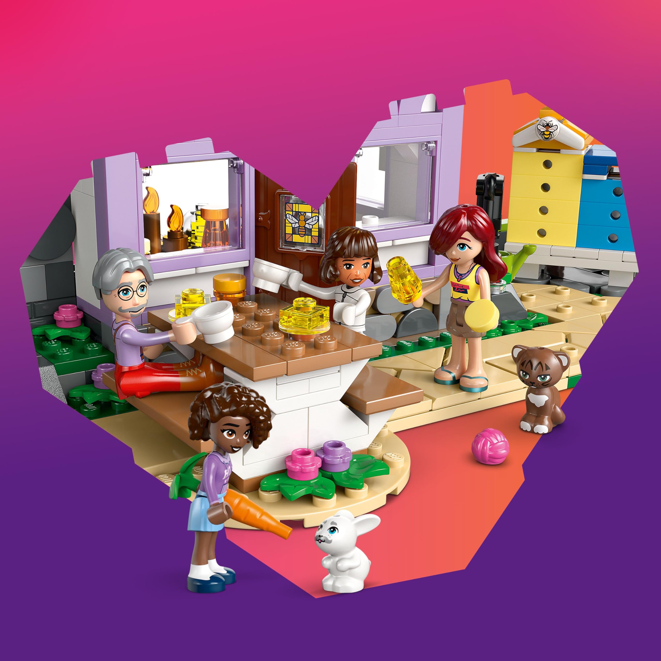 絵画 lovers LEGO Friends Casa e Jardim de Flores dos Apicultores 42669