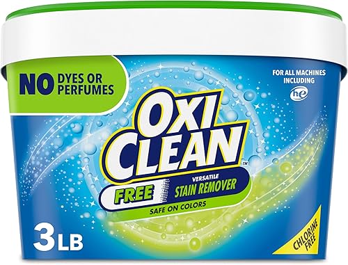 OxiClean Removedor de manchas versátil sin polvo quitamanchas para lavandería 3 libras