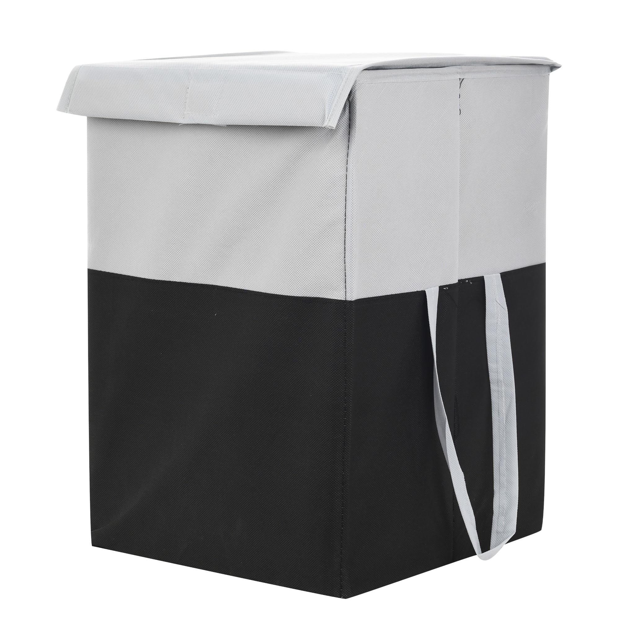 Perpetual Big Size Laundry Bakset For Clothes - Waterproof Non Woven Cloth Bag For Storage Clothes, Flodable Laundry Basket Bag With Handle 75 Liter (Grey) (B0CKZB1TDB) Amazon Price History, Amazon Price Tracker