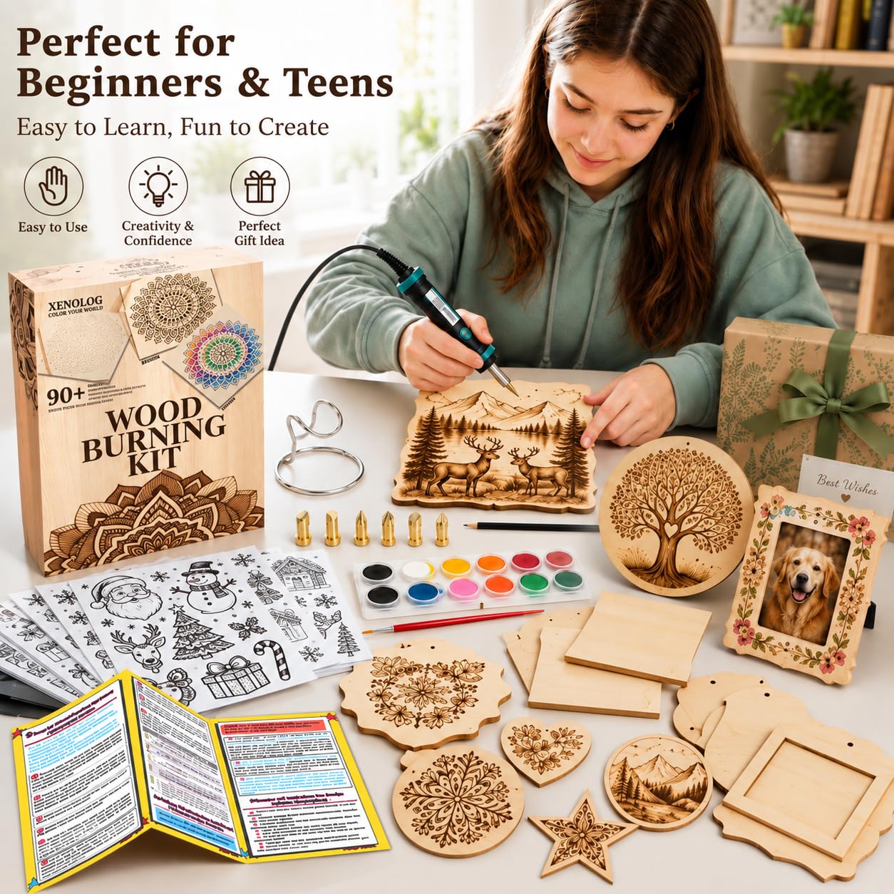 Wood Burning Kit for Beginners - Create Stunning Designs -9