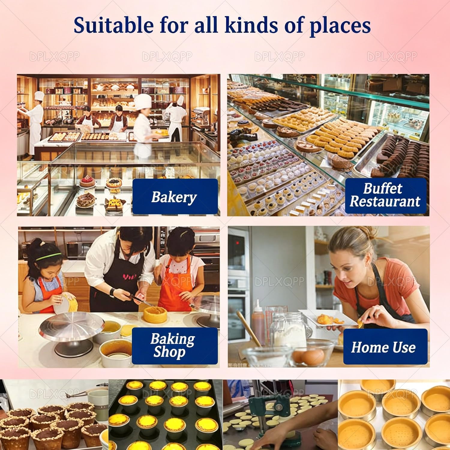 Macchina per pressare crostate e biscotti, multifunzione manuale per tortine, mini torte, muffin, gelatine e biscotti ripieni, antiaderente, facile da pulire per la cottura