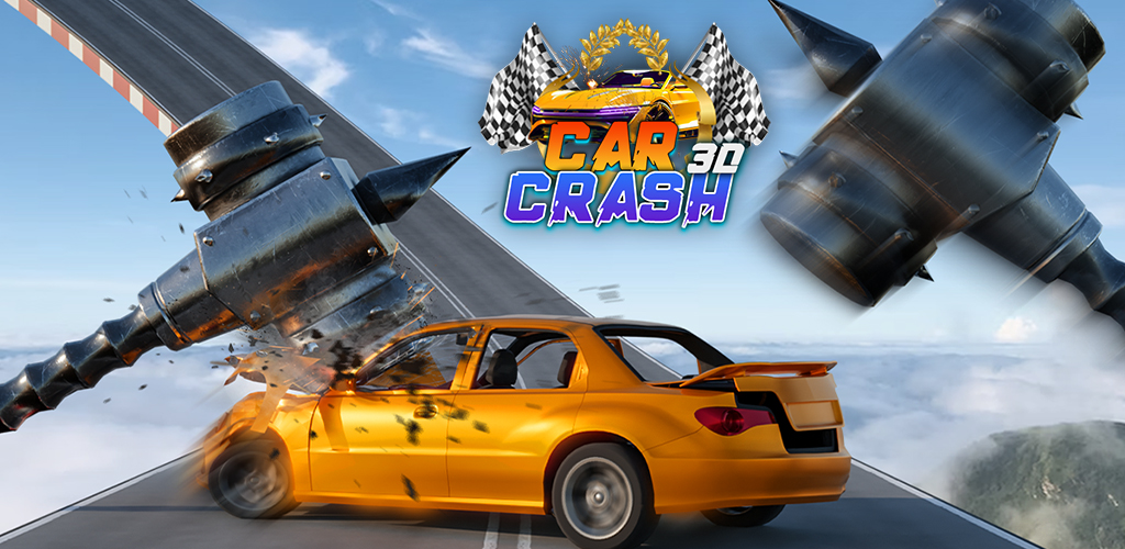 解体車のクラッシュゲームシミュレータービームングロードカードライブ