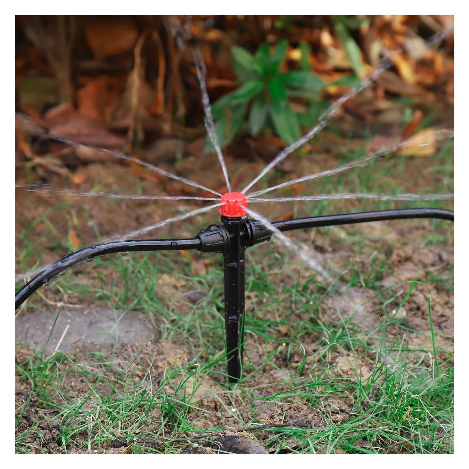Kit di irrigazione a goccia con irrigatore a spillo, sistema di irrigazione automatico delle piante for il giardino della serra, set di attrezzature for l'irrigazione fai-da-te(30m)