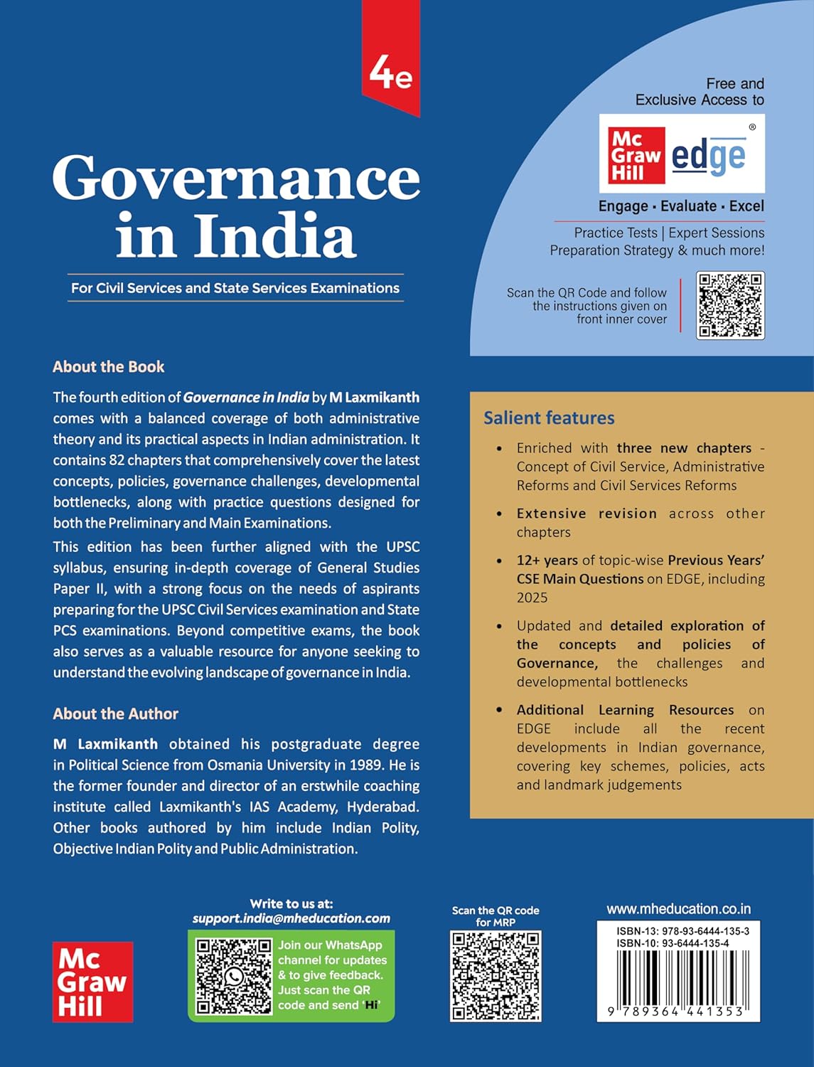 Diwali Sale Governance In India, 4E By M Laxmikanth For Upsc Cse Prelims (Paper 1) &Amp; Mains (Gs Paper 2) 2026 | 12+ Years Topic-Wise Previous Years’ Questions (Including 2025) | Practice Questions