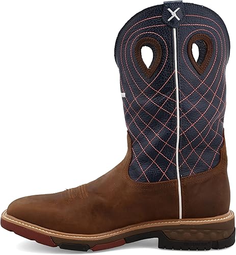 Miniatura 2 de Twisted X Botas Tech X para hombre de 12 pulgadas, botas occidentales casuales para hombre