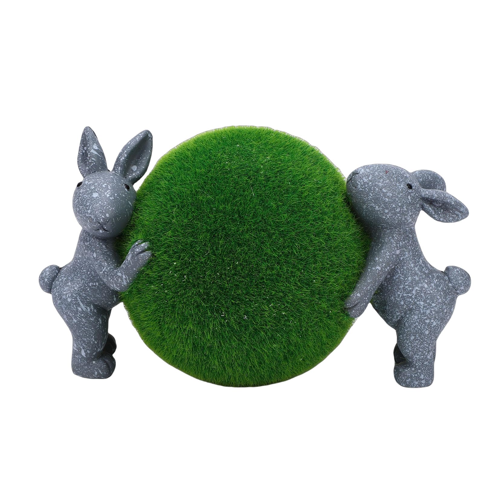 Statue de Lapin de Pâques Rengue en résine et mousse de 6,5 x 3,62 pouces