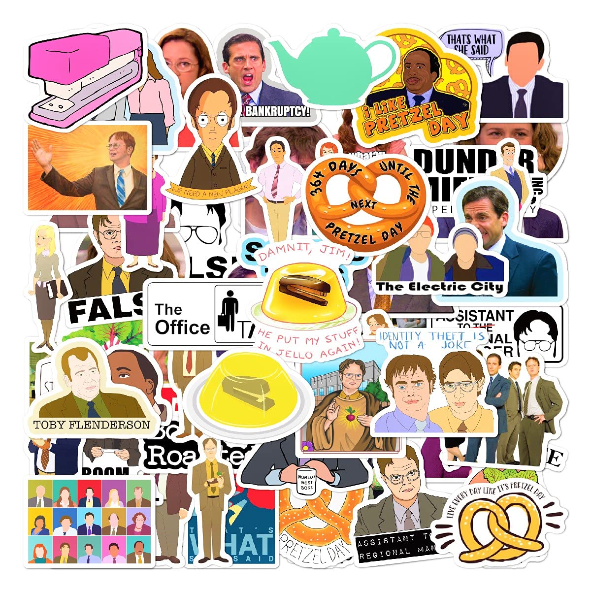 Buy The Office Merchandise Sticker 100pcs Pack The Office Stickers
