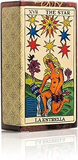 Fournier Spanish Tarot Deck, 78 Beautifully Illustrated Cards for Readings, Guidebook Included