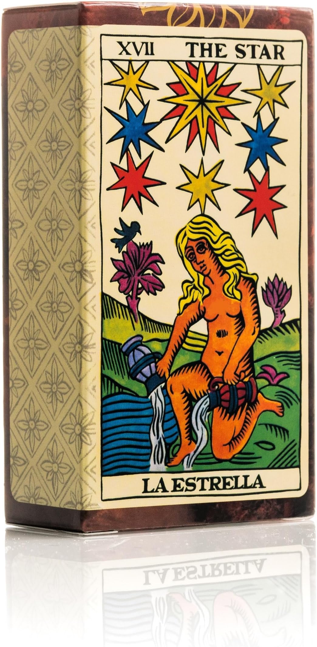Fournier Spanish Tarot Deck, 78 Beautifully Illustrated Cards for Readings, Guidebook Included