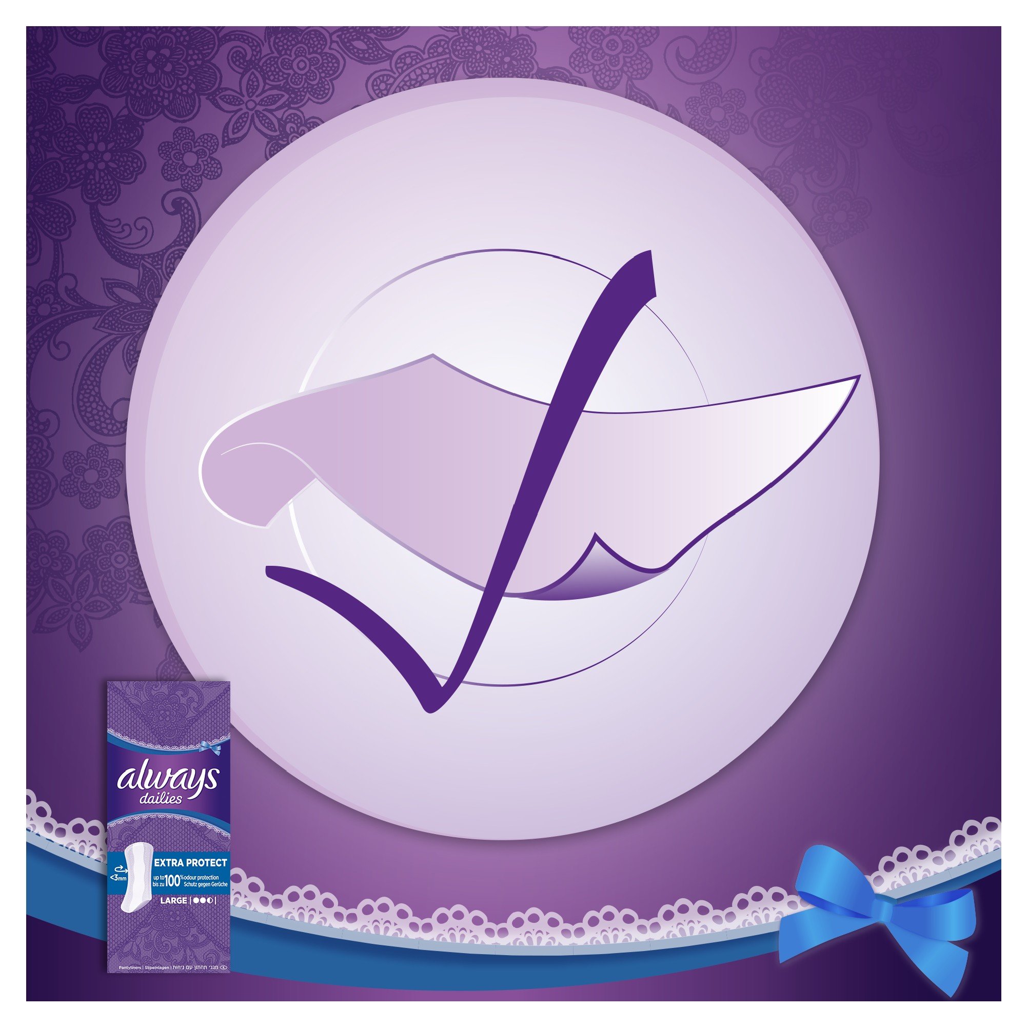 Procter & Gamble Dailies Wkładki Higieniczne, 44 sztuki
