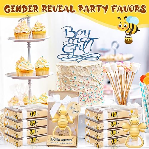 Miniatura 4 de 36 juegos de abrebotellas con forma de abeja, recuerdos de fiesta de boda, recuerdos, abrebotellas de cerveza para baby shower, revelación de
