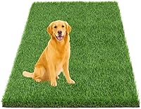 THREE ORANGES 4x6 Ft Artificial Grass Mat - 1.38" Thick Fake Turf for Dog Potty Training, Door Mat, Patio Lawn & Balcony - Realistic, Durable